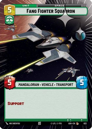 Image of Fang Fighter Squadron (Hyperspace Foil) (632) - Ashes of the Empire Foil