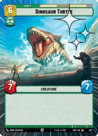 Image of Dinosaur Turtle (Hyperspace Foil) (633) - Ashes of the Empire Foil