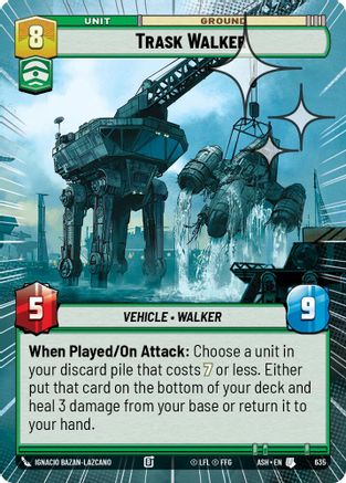 Image of Trask Walker (Hyperspace Foil) (635) - Ashes of the Empire Foil