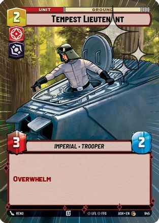 Image of Tempest Lieutenant (Hyperspace Foil) (645) - Ashes of the Empire Foil