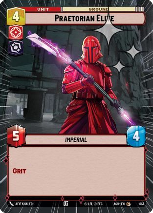Image of Praetorian Elite (Hyperspace Foil) (647) - Ashes of the Empire Foil