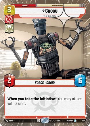 Image of Grogu - Yes. Yes. Yes. (Hyperspace Foil) (657) - Ashes of the Empire Foil