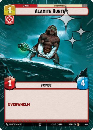 Image of Alamite Hunter (Hyperspace Foil) (666) - Ashes of the Empire Foil