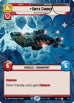 Image of Onyx Cinder - Adventure Awaits (Hyperspace Foil) (679) - Ashes of the Empire Foil