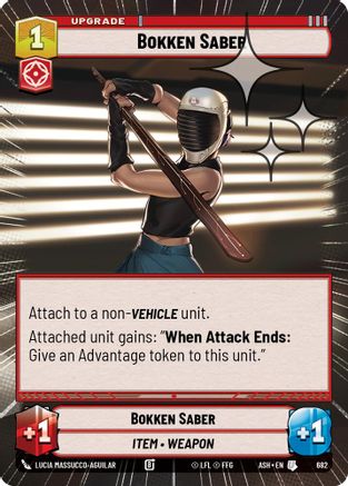 Image of Bokken Saber (Hyperspace Foil) (682) - Ashes of the Empire Foil