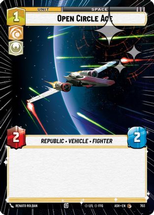 Image of Open Circle Ace (Hyperspace Foil) (703) - Ashes of the Empire Foil