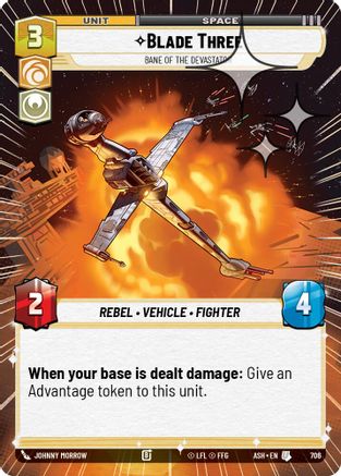 Image of Blade Three - Bane of the Devastator (Hyperspace Foil) (706) - Ashes of the Empire Foil