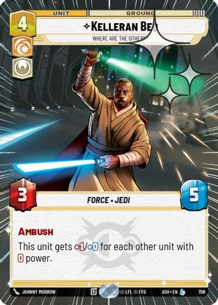 Image of Kelleran Beq - Where are the Others? (Hyperspace Foil) (708) - Ashes of the Empire Foil
