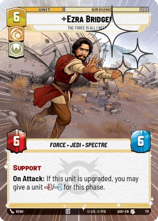 Image of Ezra Bridger - The Force is All I Need (Hyperspace Foil) (711) - Ashes of the Empire Foil