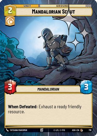 Image of Mandalorian Scout (Hyperspace Foil) (718) - Ashes of the Empire Foil
