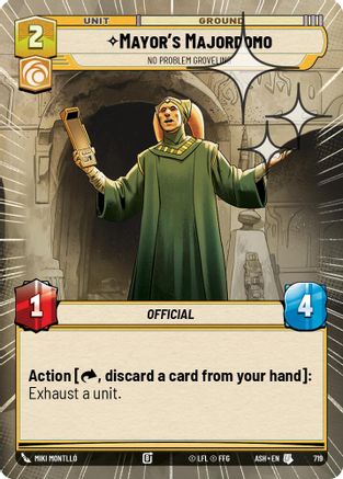 Image of Mayor's Majordomo - No Problem Groveling (Hyperspace Foil) (719) - Ashes of the Empire Foil