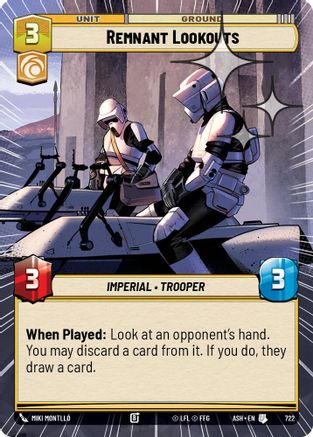 Image of Remnant Lookouts (Hyperspace Foil) (722) - Ashes of the Empire Foil