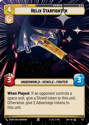 Image of Helix Starfighter (Hyperspace Foil) (723) - Ashes of the Empire Foil