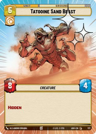 Image of Tatooine Sand Beast (Hyperspace Foil) (727) - Ashes of the Empire Foil