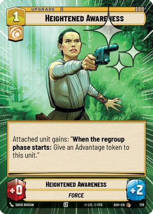 Image of Heightened Awareness (Hyperspace Foil) (729) - Ashes of the Empire Foil