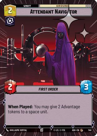 Image of Attendant Navigator (Hyperspace Foil) (740) - Ashes of the Empire Foil