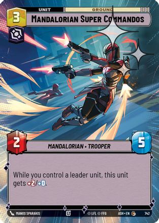 Image of Mandalorian Super Commandos (Hyperspace Foil) (742) - Ashes of the Empire Foil