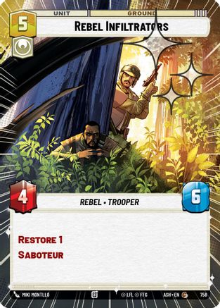Image of Rebel Infiltrators (Hyperspace Foil) (758) - Ashes of the Empire Foil