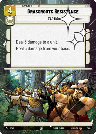 Image of Grassroots Resistance (Hyperspace Foil) (760) - Ashes of the Empire Foil