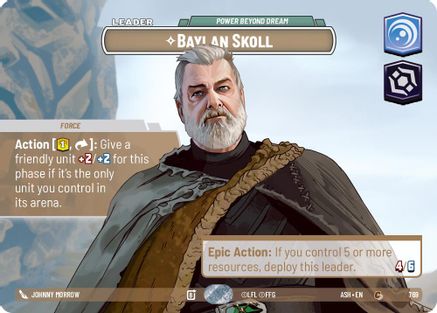 Image of Baylan Skoll - Power Beyond Dream (Showcase) (769) - Ashes of the Empire Foil