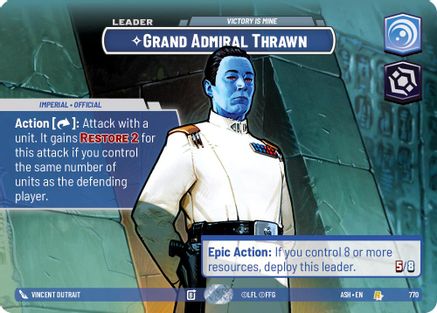 Image of Grand Admiral Thrawn - Victory is Mine (Showcase) (770) - Ashes of the Empire Foil