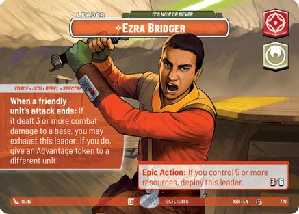 Image of Ezra Bridger - It's Now or Never (Showcase) (779) - Ashes of the Empire Foil
