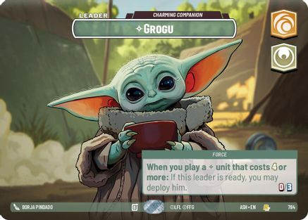 Image of Grogu - Charming Companion (Showcase) (784) - Ashes of the Empire Foil