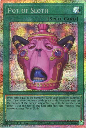 Image of Pot of Sloth (Starlight Rare) (CORI-EN061) - Chaos Origins 1st Edition