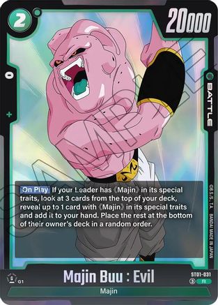 Image of Majin Buu : Evil - ST01-031 (ST01-031) - Story Booster 01 Holofoil