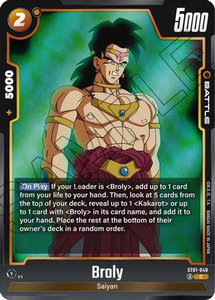 Image of Broly - ST01-048 (ST01-048) - Story Booster 01 Holofoil