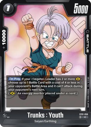 Image of Trunks : Youth - ST01-056 (ST01-056) - Story Booster 01 Holofoil