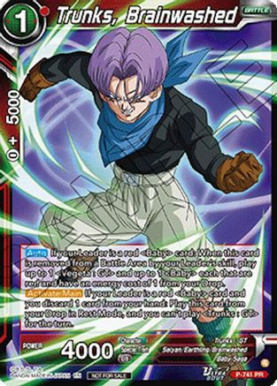 Image of Trunks, Brainwashed (Ultra-Bout Series Tournament Pack Vol.3) (P-741) - Tournament Promotion Cards