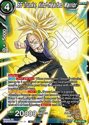 Image of SS Trunks, Kind-Hearted Warrior (Ultra-Bout Series Tournament Pack Vol.3) (P-747) - Tournament Promotion Cards