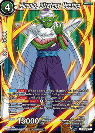 Image of Piccolo, Strategy Meeting (Ultra-Bout Series Tournament Pack Vol.3) (P-752) - Tournament Promotion Cards