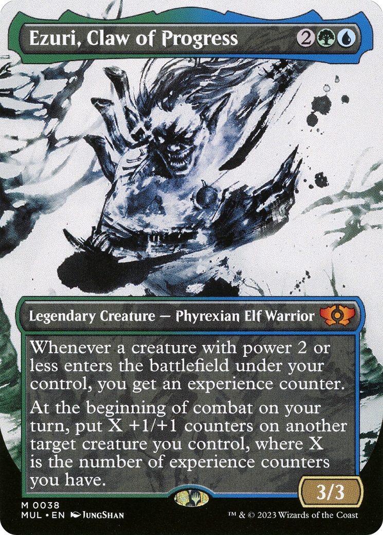 Image of Ezuri, Claw of Progress (MUL-038) - Multiverse Legends: (Showcase) (Borderless)