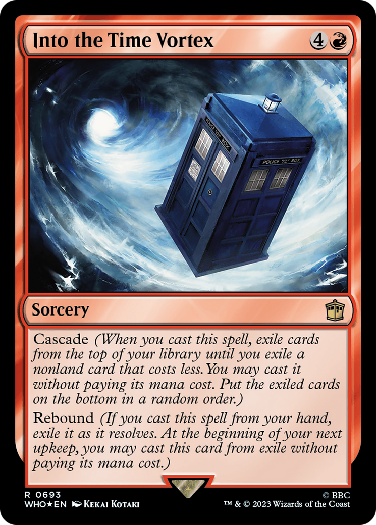 Image of Into the Time Vortex (Surge Foil) (WHO-693) - Doctor Who Foil