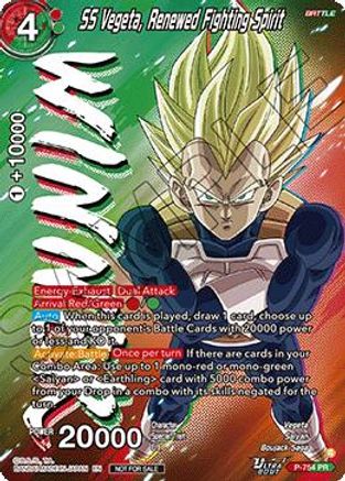Image of SS Vegeta, Renewed Fighting Spirit (Ultra-Bout Series Tournament Pack Vol.3) (Winner) (P-754) - Tournament Promotion Cards Foil