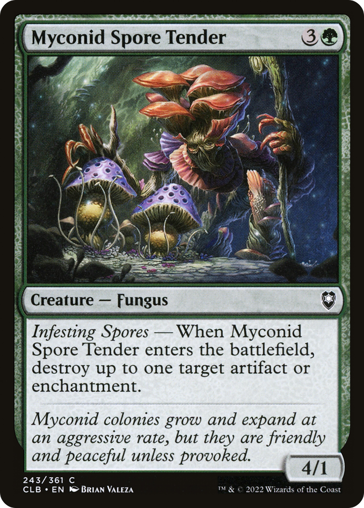 Image of Myconid Spore Tender (CLB-243) - Commander Legends: Battle for Baldur's Gate Foil