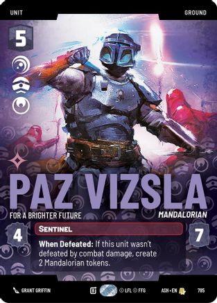 Image of Paz Vizsla - For a Brighter Future (Prestige) (785) - Ashes of the Empire