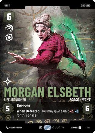 Image of Morgan Elsbeth - Life Abandoned (Prestige) (792) - Ashes of the Empire