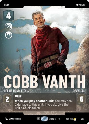 Image of Cobb Vanth - Let Me Handle This (Prestige) (794) - Ashes of the Empire
