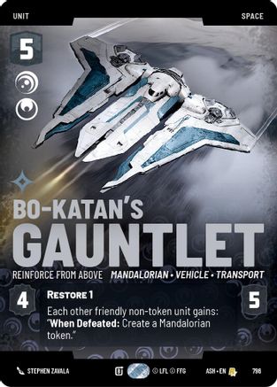 Image of Bo-Katan's Gauntlet - Reinforce from Above (Prestige) (796) - Ashes of the Empire