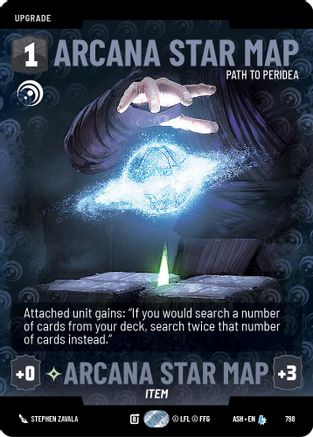 Image of Arcana Star Map - Path to Peridea (Prestige) (798) - Ashes of the Empire