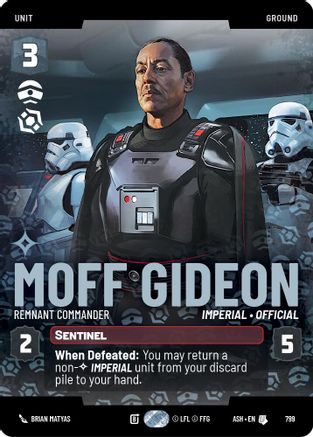 Image of Moff Gideon - Remnant Commander (Prestige) (799) - Ashes of the Empire
