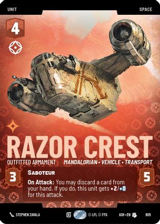 Image of Razor Crest - Outfitted Armament (Prestige) (805) - Ashes of the Empire