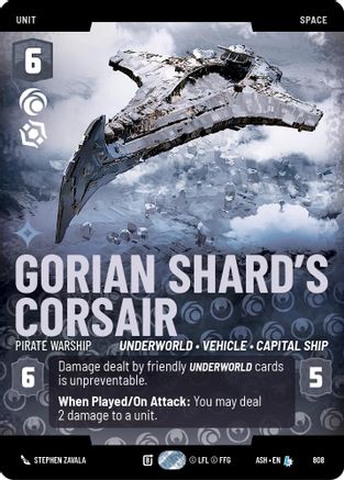 Image of Gorian Shard's Corsair - Pirate Warship (Prestige) (808) - Ashes of the Empire