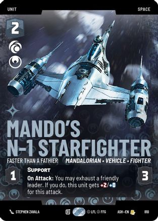 Image of Mando's N-1 Starfighter - Faster than a Fathier (Prestige) (810) - Ashes of the Empire