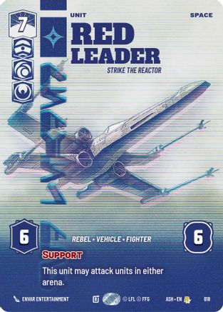 Image of Red Leader - Strike the Reactor (Prestige) (818) - Ashes of the Empire