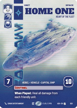 Image of Home One - Heart of the Fleet (Prestige) (820) - Ashes of the Empire
