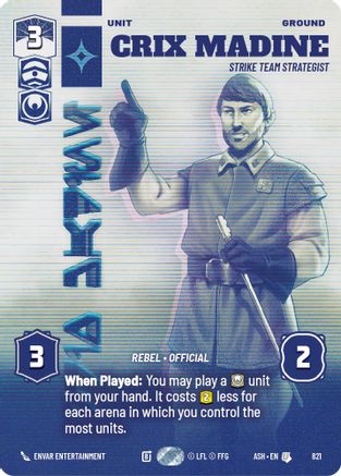 Image of Crix Madine - Strike Team Strategist (Prestige) (821) - Ashes of the Empire